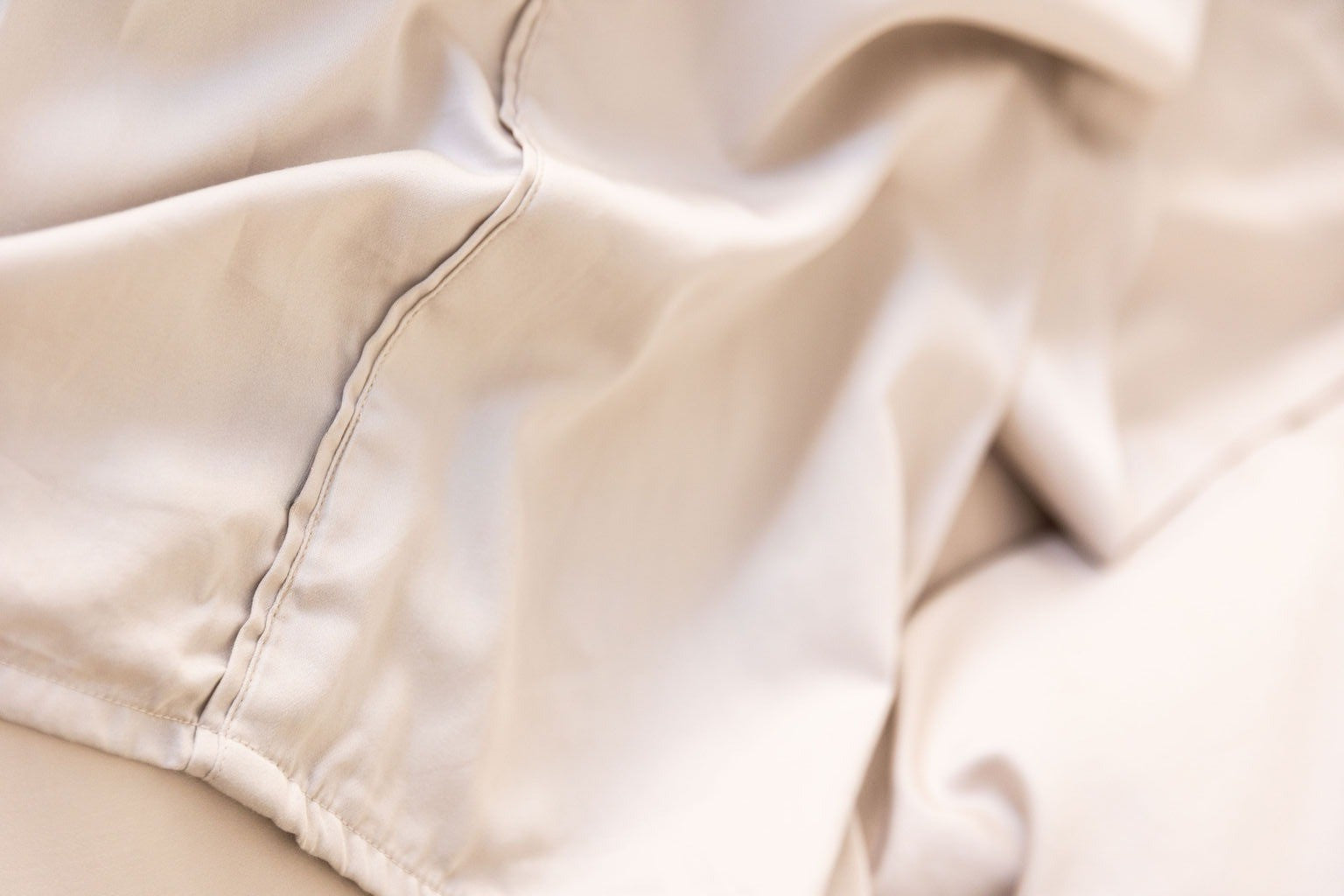 close up of beige sheet