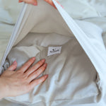 grey sage bamboo cotton pillow deep envelope closure